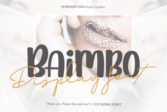 Baimbo: A Playful Font for Creative Projects