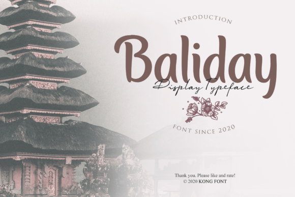 Baliday Font: Playful Typography for Crafters