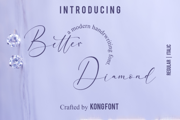 Better Diamond Font for Web Design