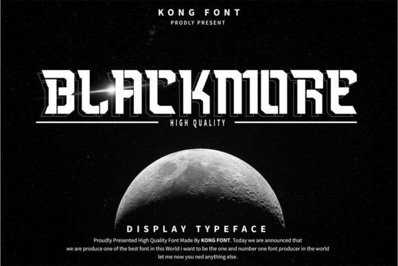 Blackmore Font: Futuristic Type for Editorial Design