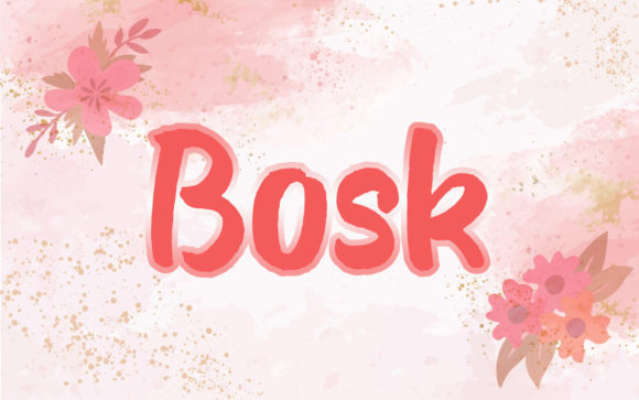 Bosk: A Creative Script Font for Marketers