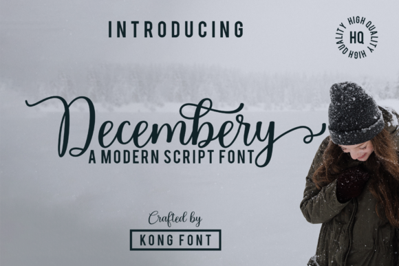 Decembery: A Handwritten Font for Creative Projects