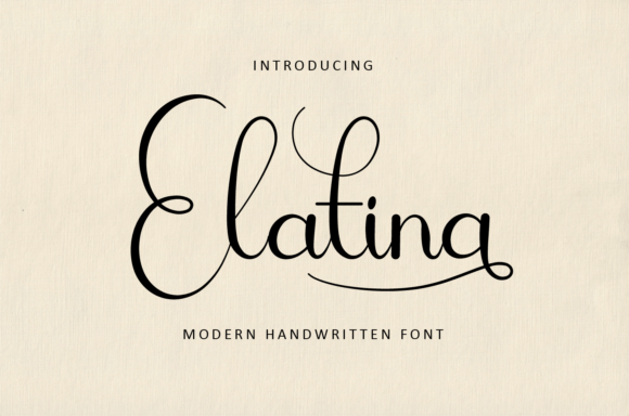 Elatina Font: Elegant Handwritten Style