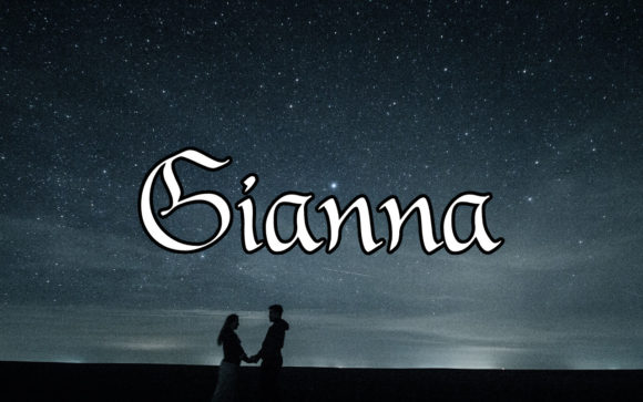 Gianna: A Beautiful Script Font