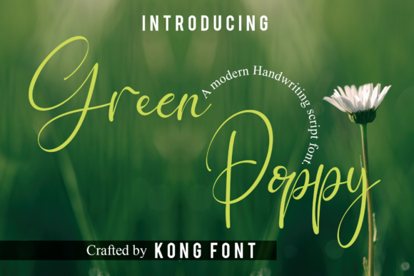 Green Poppy Font for Web Design