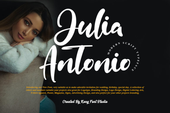 Julia Antonio: A Playful Script Font for Web Design