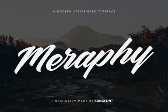 Meraphy Font: Playful Script for Editorial Design