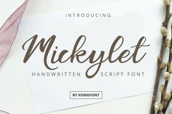 Mickylet: A Playful Script Font for Web Design