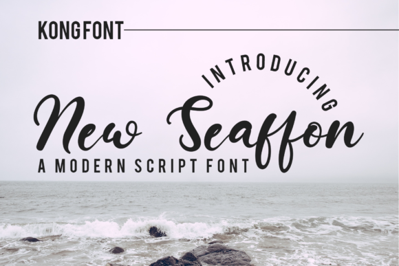 New Seaffon: A Playful Script Font for Editorial Design