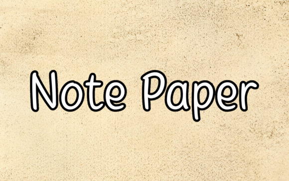 Note Paper: A Handwritten Font for Creative Projects