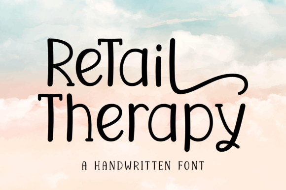 Retail Therapy: A Handwritten Font for Creative Projects
