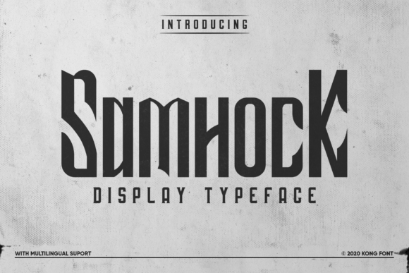 Samhock: A Bold, Modern Font for Creative Projects