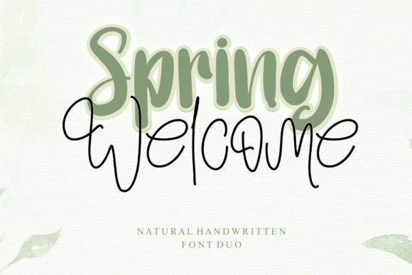 Spring Welcome Font for Creative Projects
