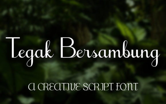 Tegak Bersambung Font Review