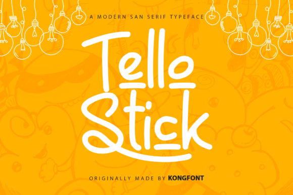 Tello Stick Font for Creative Projects